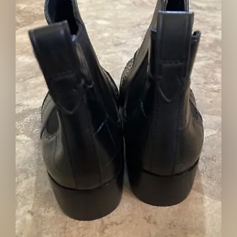 Coach Suffolk Patchwork Leather Booties Black 6 B - image 4